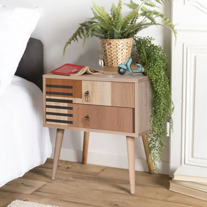 Hanah Home Mesilla de noche City Colorblock Multicolor Hanah Home Mesilla de noche City Colorblock Multicolor